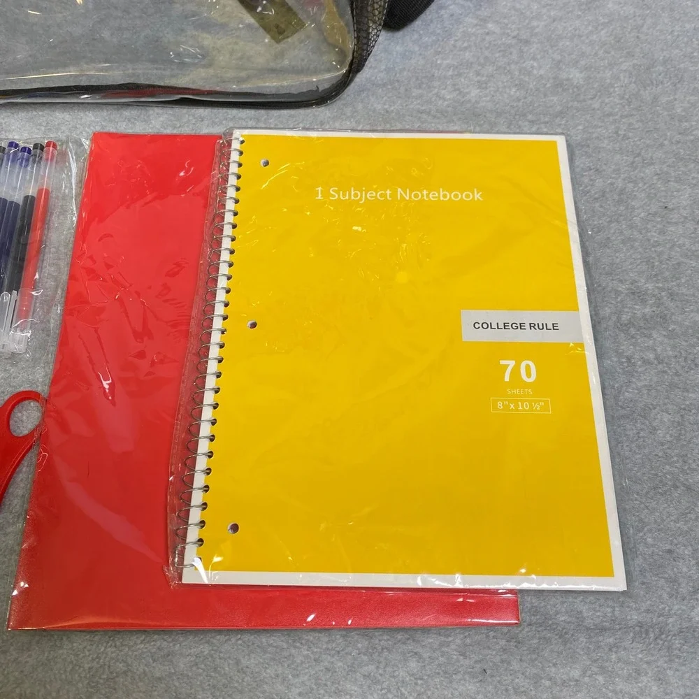 Unbranded Clear Backpack School Supplies Bundle Kids OS Clear School Bag New